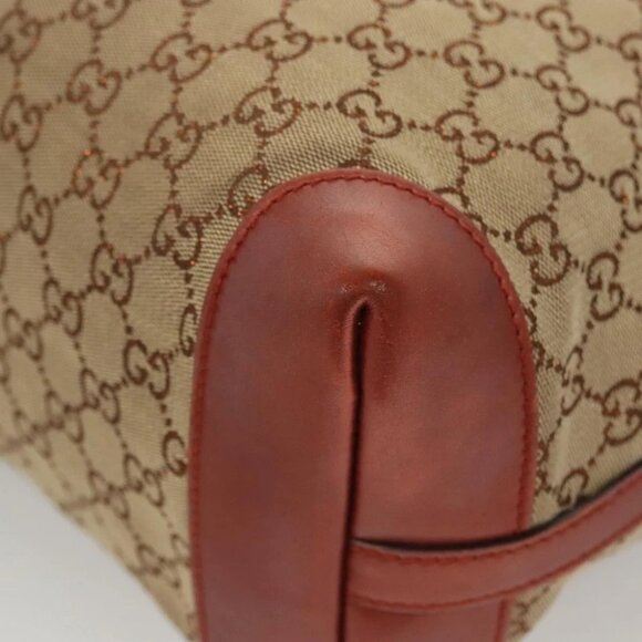 GUCCI GG Canvas Tote Bag Beige Gold 247209 Auth - Picture 4 of 16